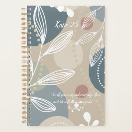 Agenda Fe floral personalizado - Escritura Personalizada