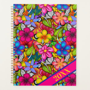 Agenda Fecha Anual Floral Tropical