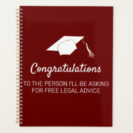 Agenda Felicidades por graduarse de la Facultad de Derech