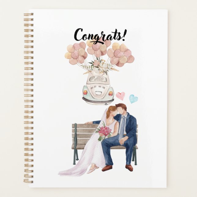 Agenda Felicitaciones Boda I compromiso (Anverso)