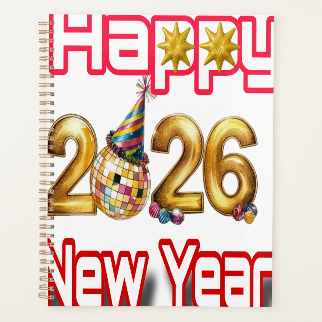Agenda Feliz año nuevo  (Anverso)