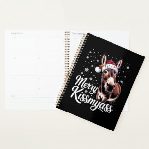 Agenda Feliz Burro Besamiérame Sarcástico Navideño Pijama