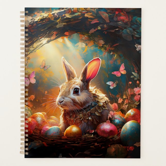 Agenda Feliz Conejo de Pascua con huevos de Pascua (Anverso)