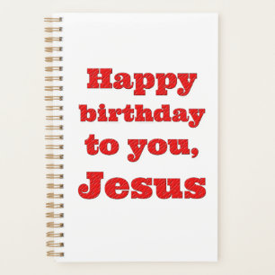 Agenda Feliz cumpleaños, Jesús, regalo de Navidades