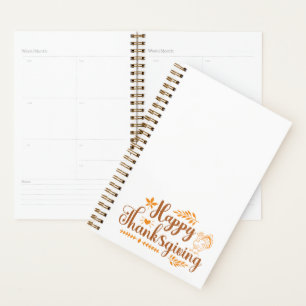 Agenda Feliz Día de Acción de Gracias