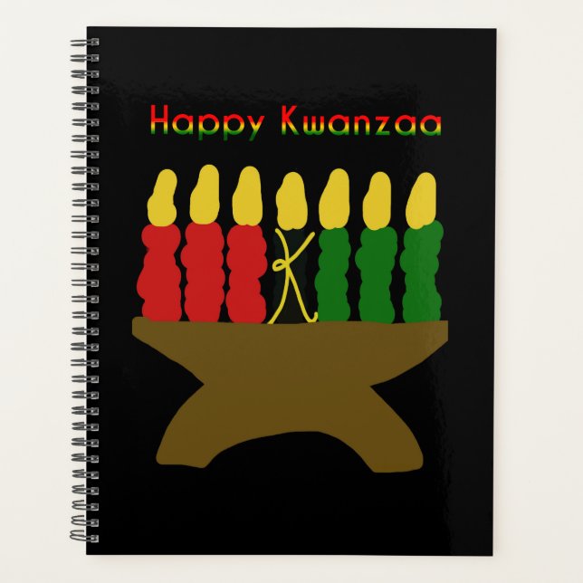 Agenda Feliz Kwanzaa Kinara (Anverso)