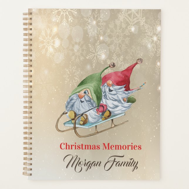 Agenda Feliz Navidad, Adorable Gnomes Sleigh (Anverso)