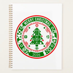 Agenda Feliz Navidad con nombre familiar