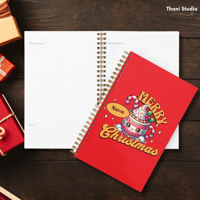 Agenda Feliz Navidad Cute Hot Chocolate Mug Family (Subido por el creador)