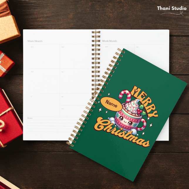 Agenda Feliz Navidad Cute Hot Chocolate Mug Family (Subido por el creador)