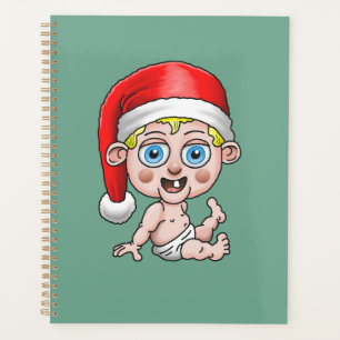 Agenda Feliz Navidad de parte del joven Santa