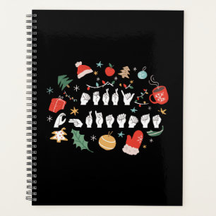 Agenda Feliz Navidad - Lenguaje de Rótulo americano ASL I