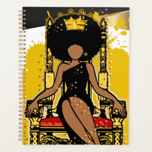 Agenda Feliz Navidad Melanin Mujeres Chica Negro Magia