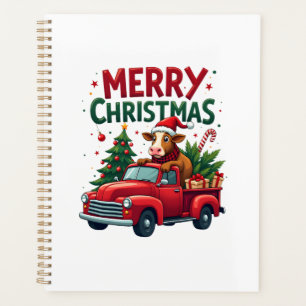 Agenda Feliz Navidad Vaca de las Highlands Escocesas Gran