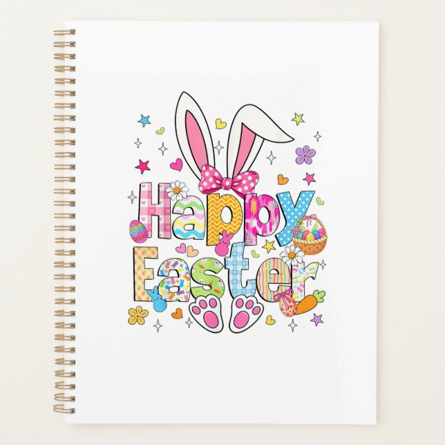 Agenda Feliz Pascua 2026 Conejito Lindo Conejo Día de Pas (Anverso)