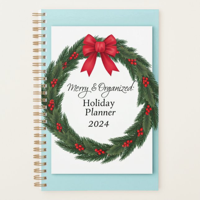 Agenda Feliz y organizado: Holiday Planner 2024 (Anverso)