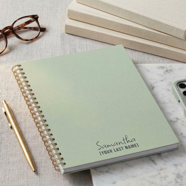 Agenda Feminine Minimalist | Dusty Sage (Feminine Minimalist  Dusty Sage Planner
)