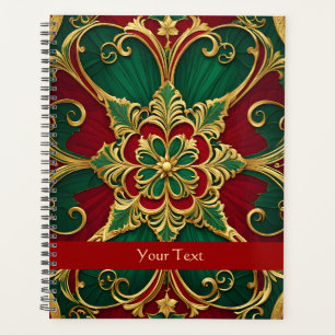 Agenda Festividad de los Navidades rojos verdes