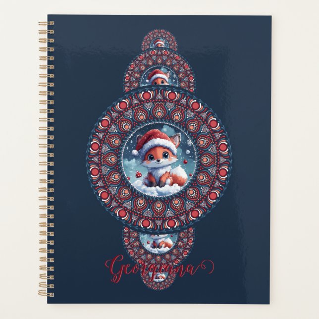 Agenda Festividad personalizada Kawaii Fox Ornamentala Ma (Anverso)