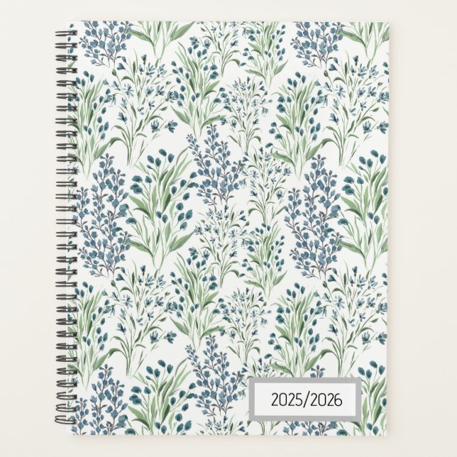 Agenda Field of Blue Florals (Anverso)