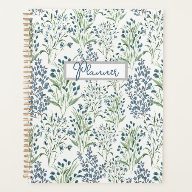 Agenda Fields of Blue Planner (Anverso)
