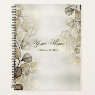 Agenda Fiesta acuarela Eucalipto Dorado Foliage Brillante