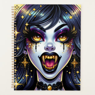 Agenda Fiesta de Halloween con el estilo de un libro de h