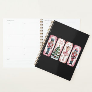 Agenda Fiesta de Navidad con cascanueces regalo festivo