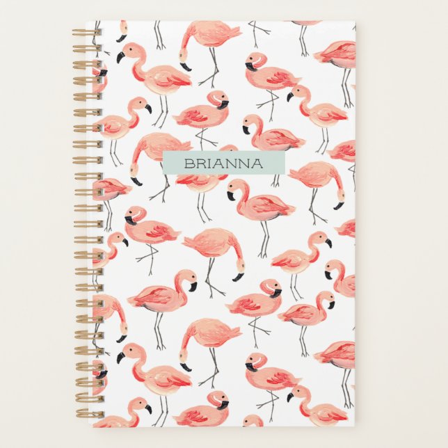 Agenda Fiesta Flamingo Personalizado (Anverso)