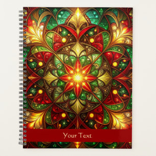 Agenda Fiesta Navideña Verde Rojo Decorativa