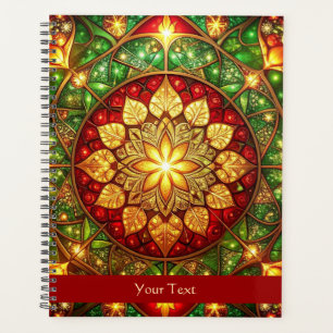 Agenda Fiesta Navideña Verde Rojo Decorativa