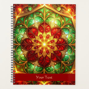 Agenda Fiesta Navideña Verde Rojo Decorativa