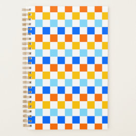 Agenda Fire and ice checkerboard pattern