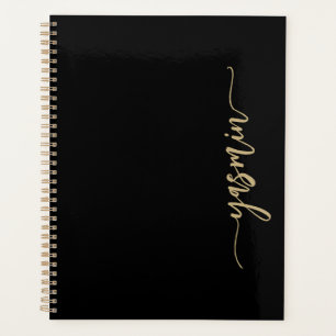 Agenda Firma personalizada y elegante Oro negro