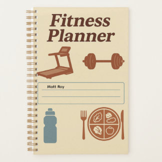 Agenda Fitness Planner for Workouts, Diet & Hydration