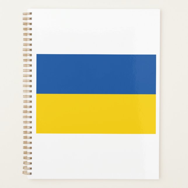 Agenda Flag of Ukraine Button Planner (Anverso)
