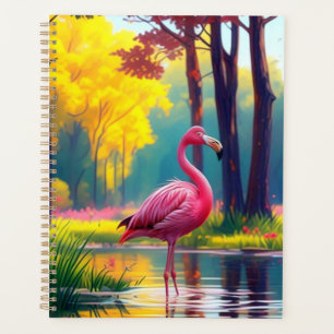 Agenda Flamenco de pie en el lago-36547