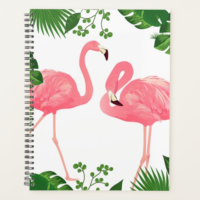 Agenda Flamencos y hojas tropicales (Anverso)