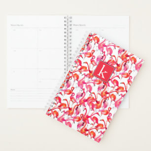 Agenda Flamingo acuático en acuarelas