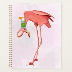 Agenda Flamingo con cóctel