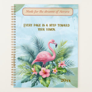 Agenda Flamingo Planner con cita Personalizado y personal