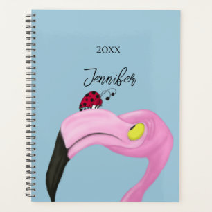 Agenda Flamingo rosa bonito
