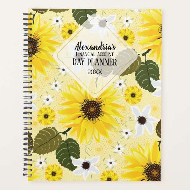 Agenda Flor amarillo girasol (Anverso)