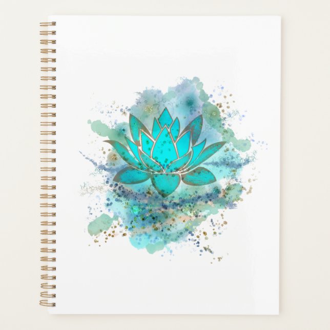 Agenda Flor azul de loto (Anverso)