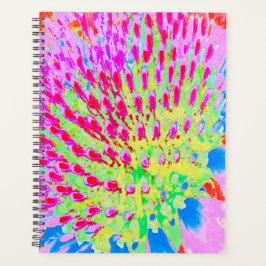 Agenda Flor de cono de arco iris multicolor
