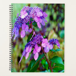 Agenda Flor de hidrangea morada y grita