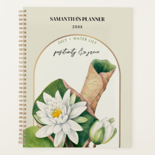 Agenda Flor de Nacimiento Personalizada Mes Julio Lirio d