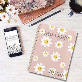Agenda Flor de rostro retro feliz