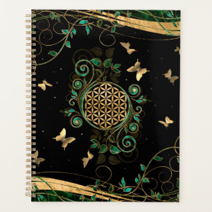 Agenda Flor de vida - Biznidos malaquitas y mariposas