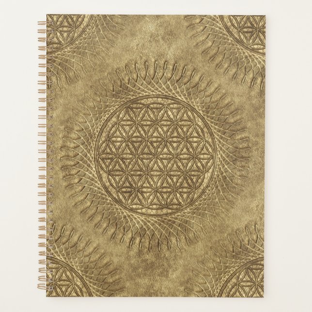 Agenda Flor De Vida - sol - patrón continuo 4 (Anverso)